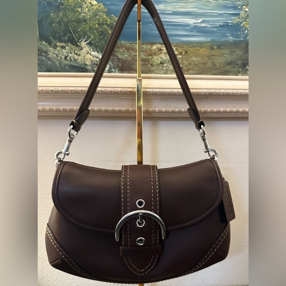 COACH Soho Brown THE SOHO FLAP Limited Re-Edition - Picture 1 of 8